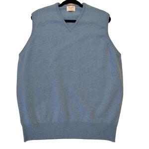 BEN SILVER Charleston by William Lockie Wool Vest Mens L‎ Preppy Academia